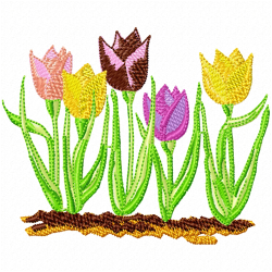 Flowers And Tree Embroidery Design 3 Flowers And Tree Embroidery Design 3